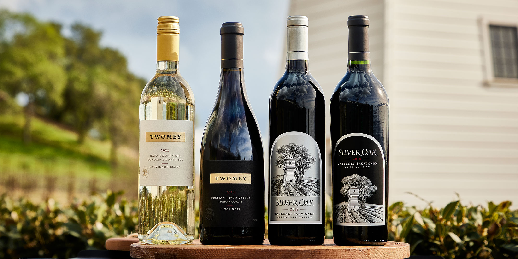 Twomey and Silver Oak wines
