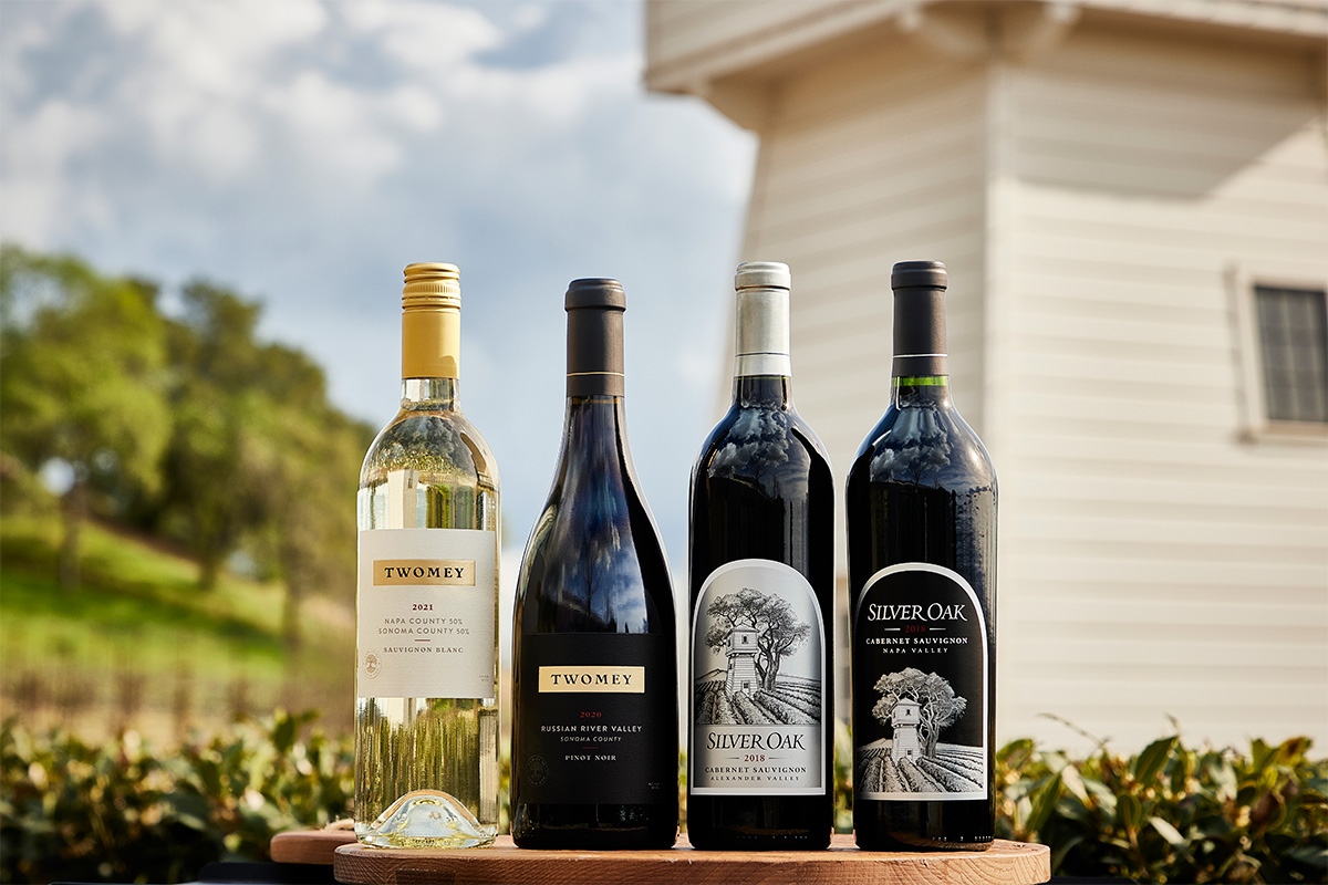 Twomey and Silver Oak wines